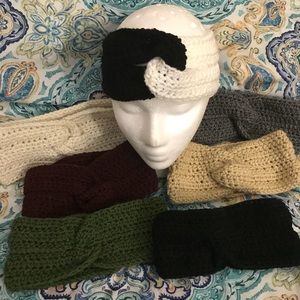 Lover’s Knot Crocheted Ear Warmers