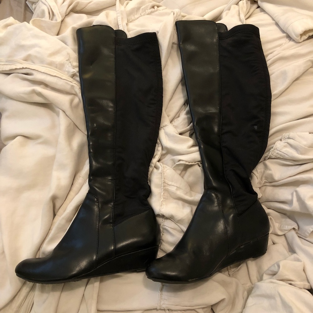 Jessica Simpson knee high wedge boots