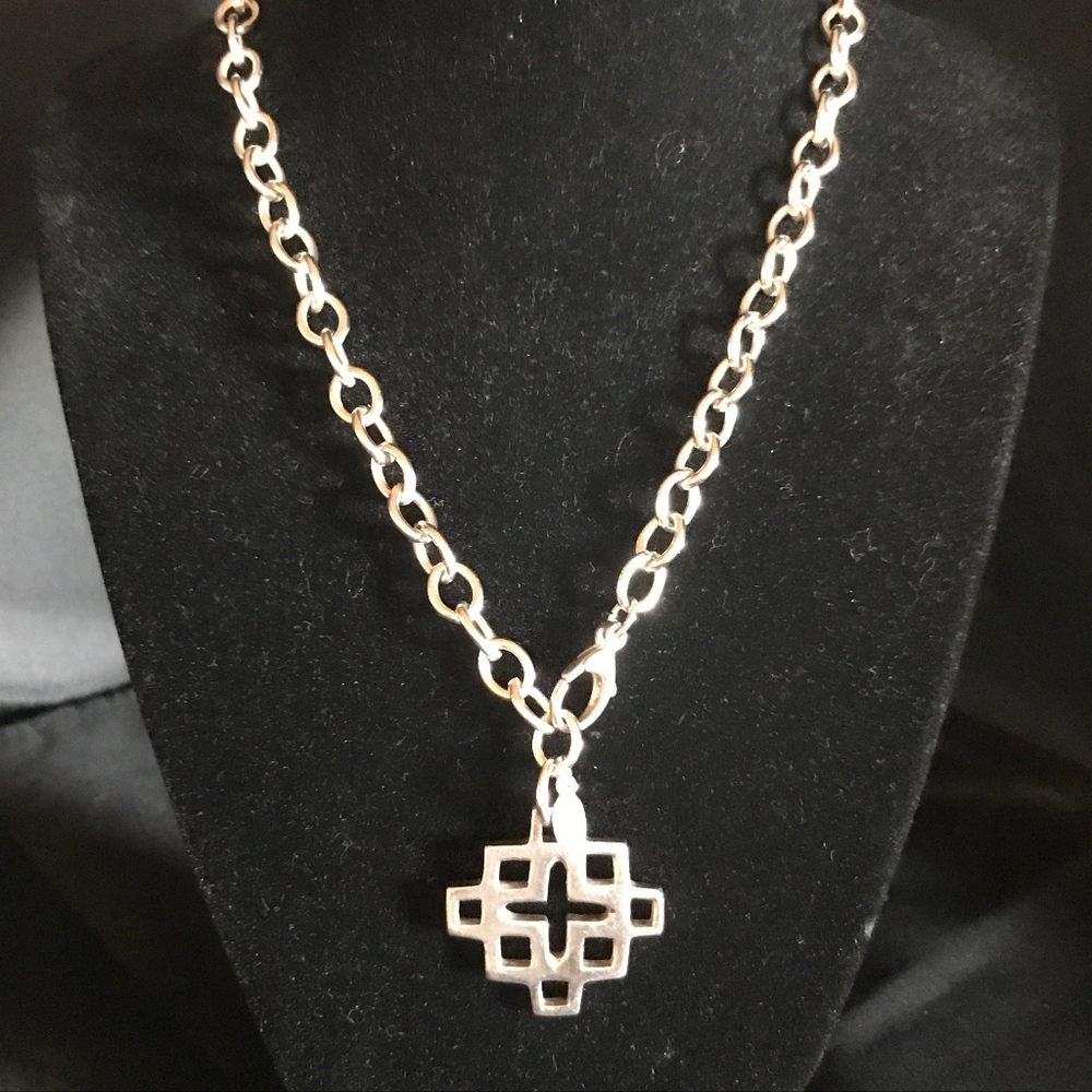 Jessica Elliott Sterling Silver Cross Necklace