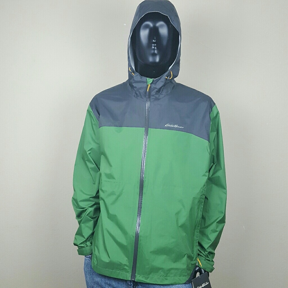 Eddie Bauer Cloud Cap Green Rain Jacket! NWT!