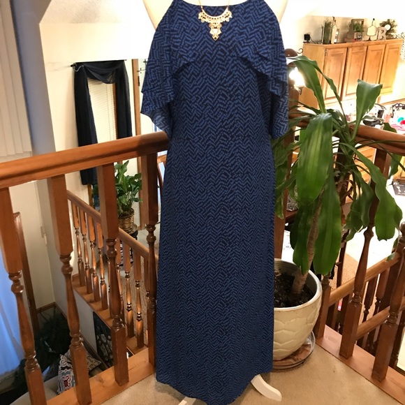 NWT Banana Republic Cold Shoulder Maxi Size 14P - Picture 5 of 8