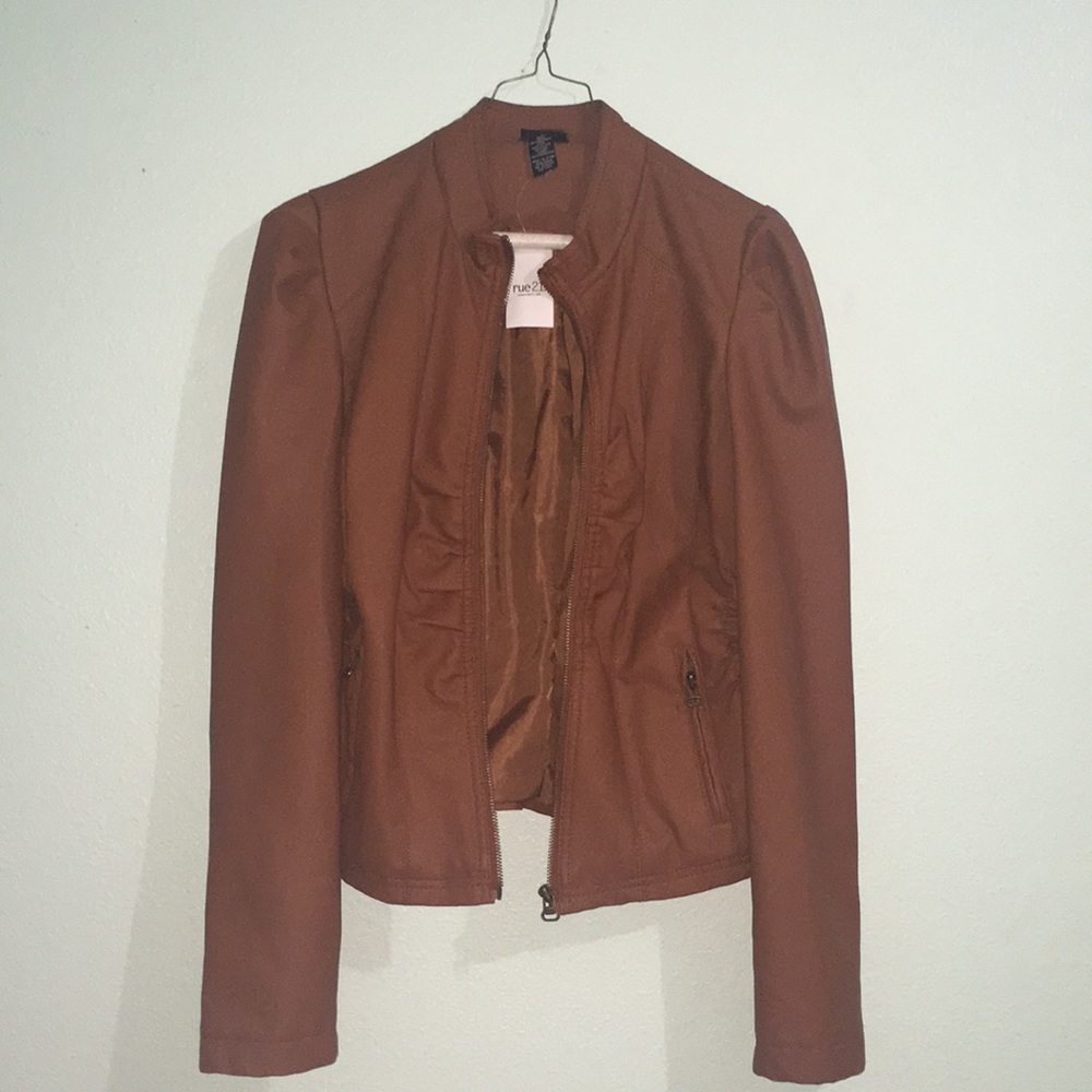 Pleather Brown jacket