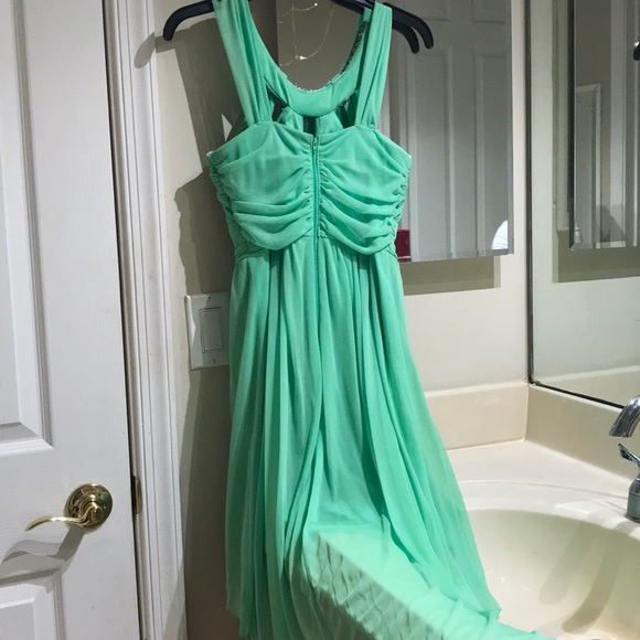 GroupUSA Emerald high low dress - Picture 3 of 5