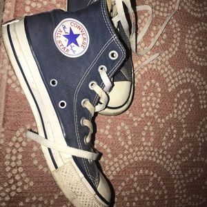 High top all star converse — navy