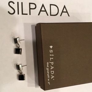 Silpada P0187 Black Onyx Dangle Earrings