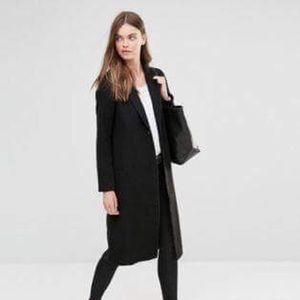 Asos long black coat