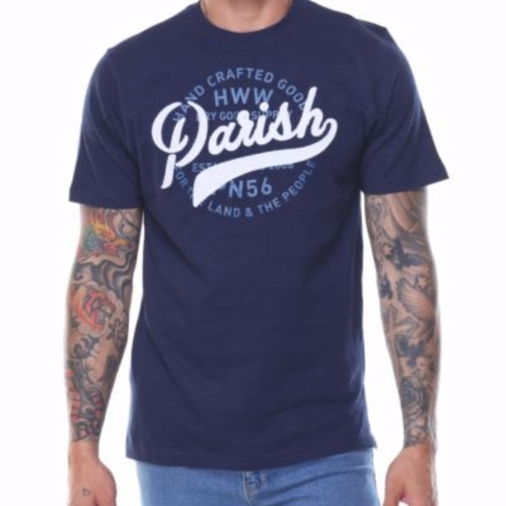 Parish Nation Graphic Blue Graphic T Shirt