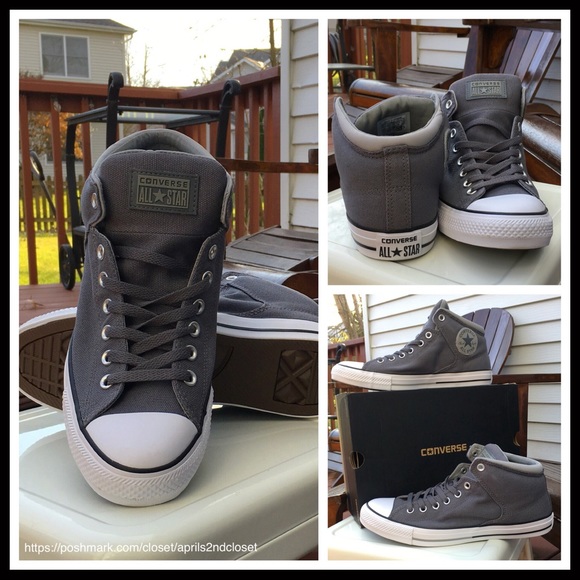 ❌TEXT❌CONVERSE ALL STAR HIGH TOPS SNEAKERS - Picture 5 of 8