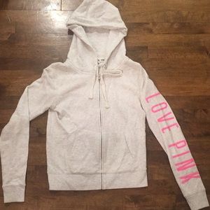 PINK Sequins Zip Up