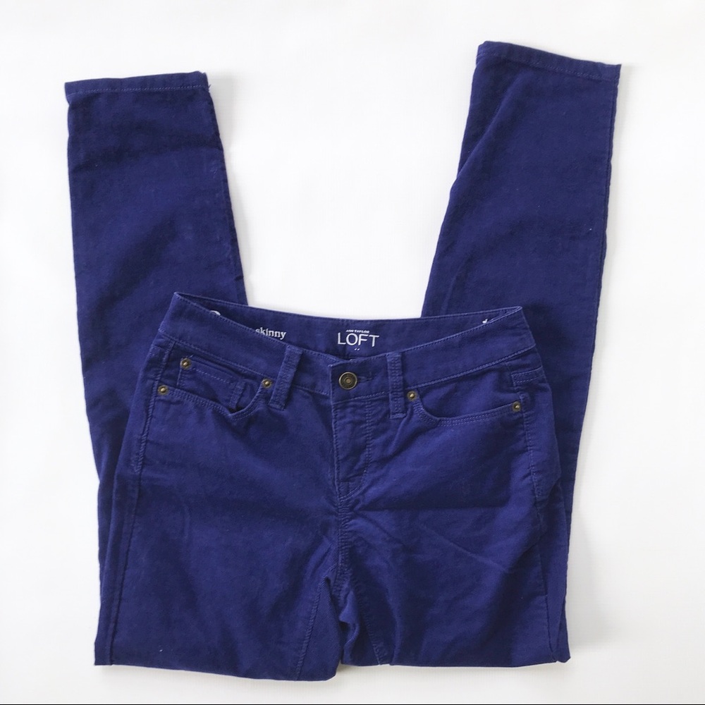 Blue LOFT Corduroy skinny pants