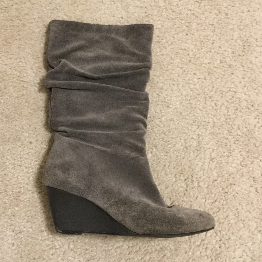 Alex Marie suede slouch wedge boots