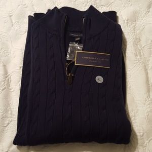 NWT Men's Navy Blue Pullover Sweater