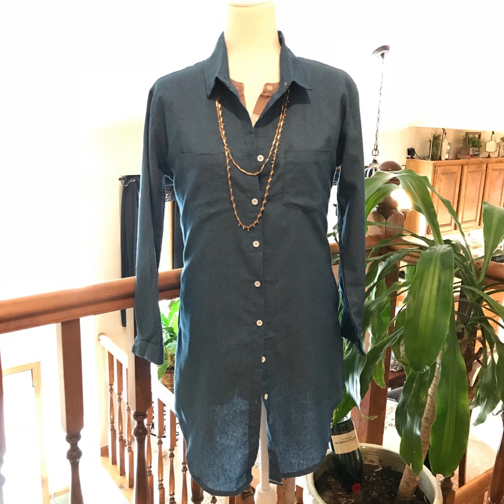 NWT Oioninos Lightweight Denim Tunic - Picture 2 of 7