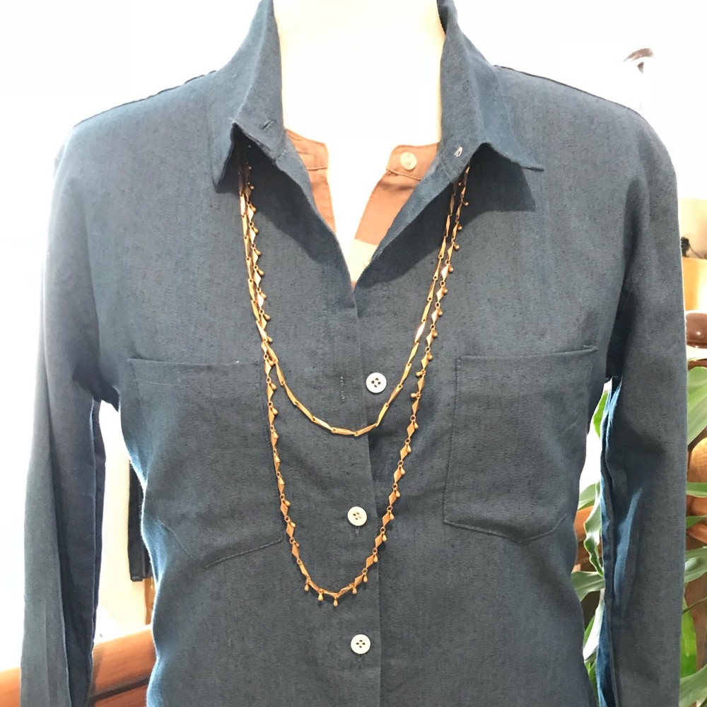 NWT Oioninos Lightweight Denim Tunic - Picture 3 of 7