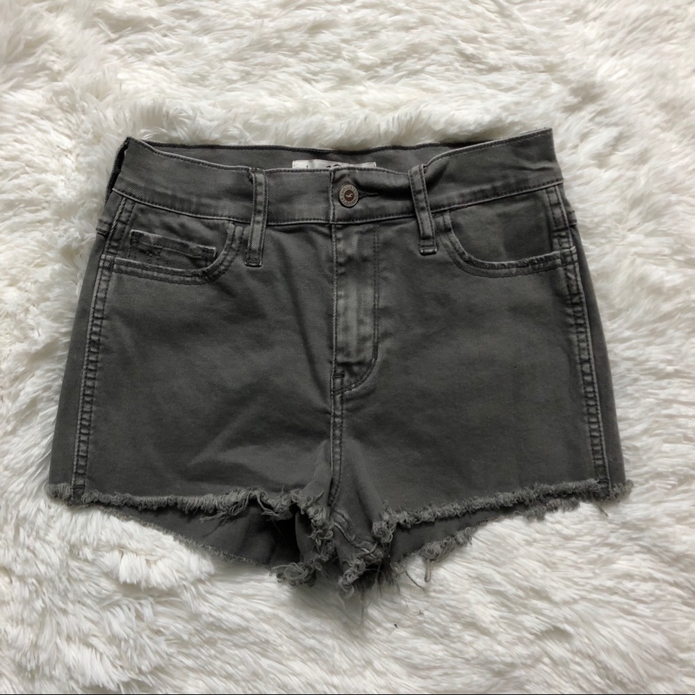 Hollister Grey High Rise Shorts