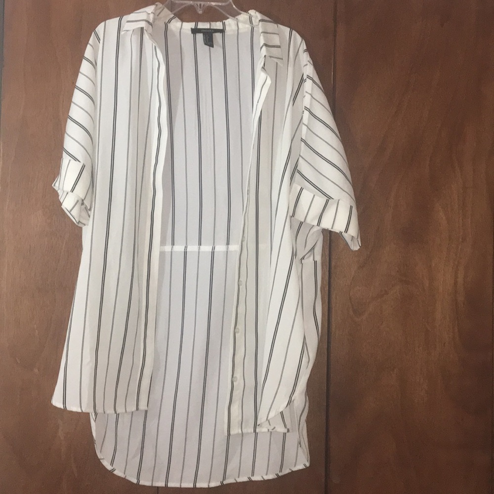 Stripped button down dress/blouse