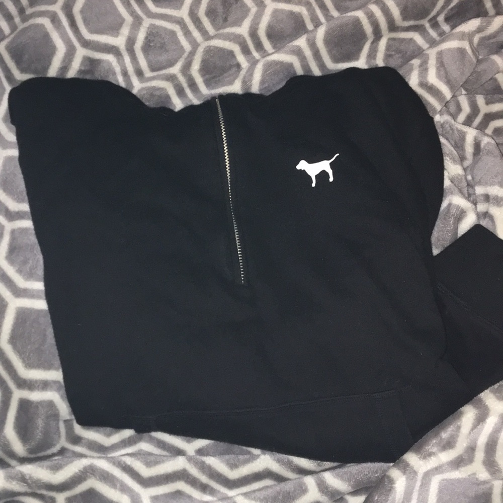 Black love pink sweatshirt