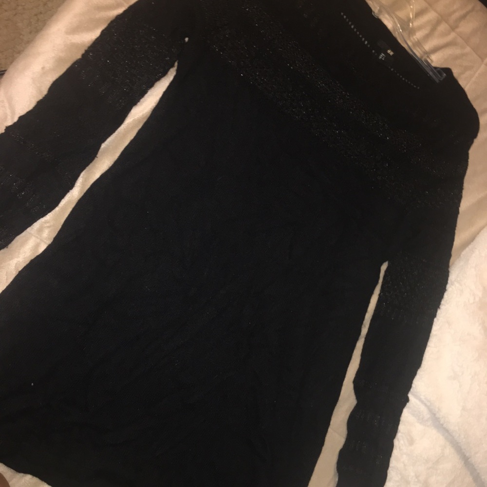 H&M black wool sweater dress