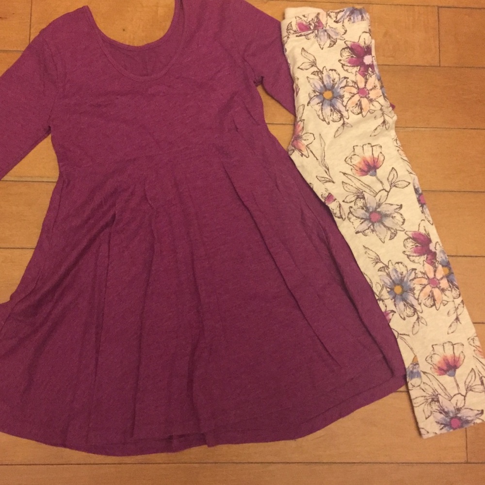 Adorable girls Old Navy ballet dress and leggings