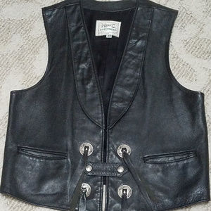 Man's leather vest