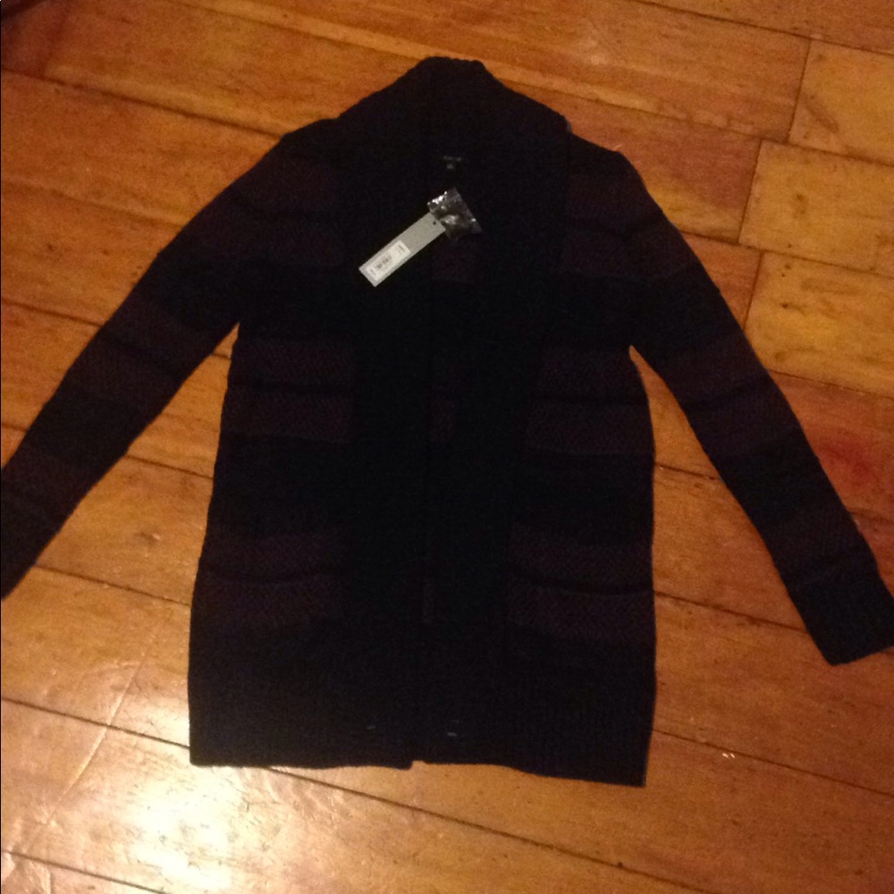 New with tags purple and black cardigan