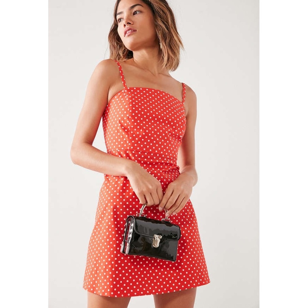 Urban Outfitters Kimchi Blue Red Polka Dot Dress