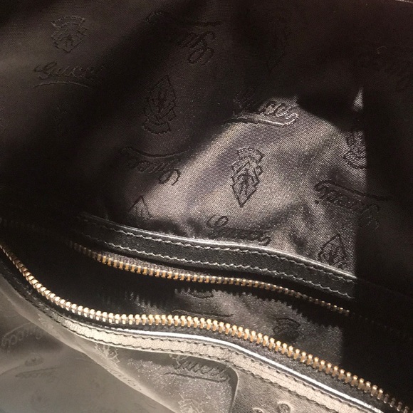 SOLD ‼️ Vintage Authentic Black Leather Gucci Hobo - Picture 3 of 8