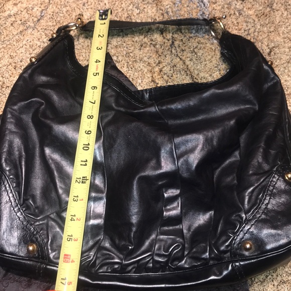 SOLD ‼️ Vintage Authentic Black Leather Gucci Hobo - Picture 7 of 8