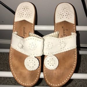 White Jack Rogers Sandals