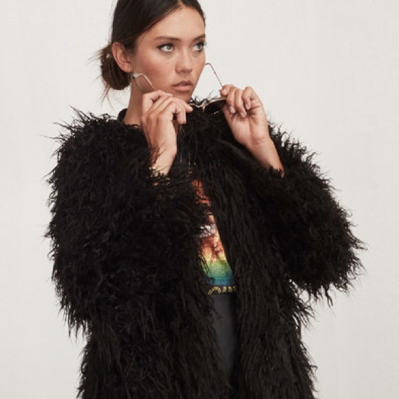 reformation fur jacket