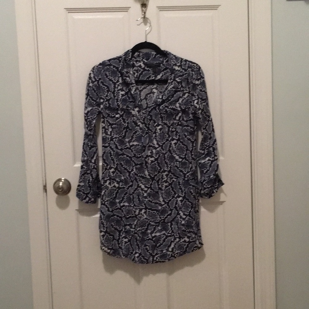Snake skin print tunic