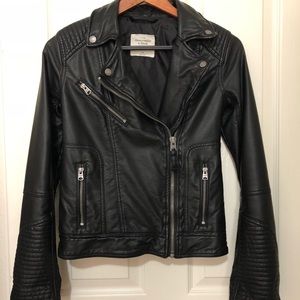 Abercrombie Faux leather jacket