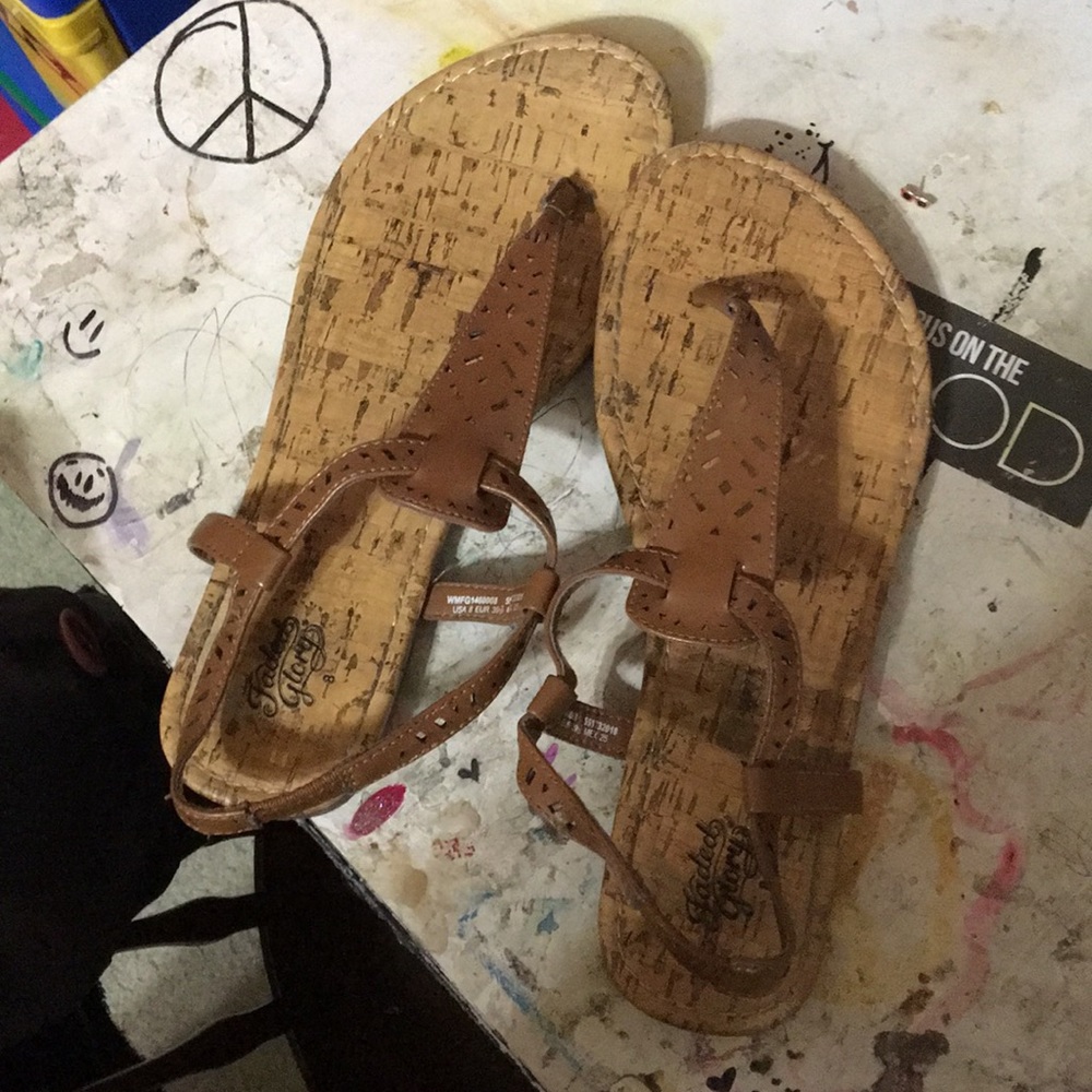 cork sandal