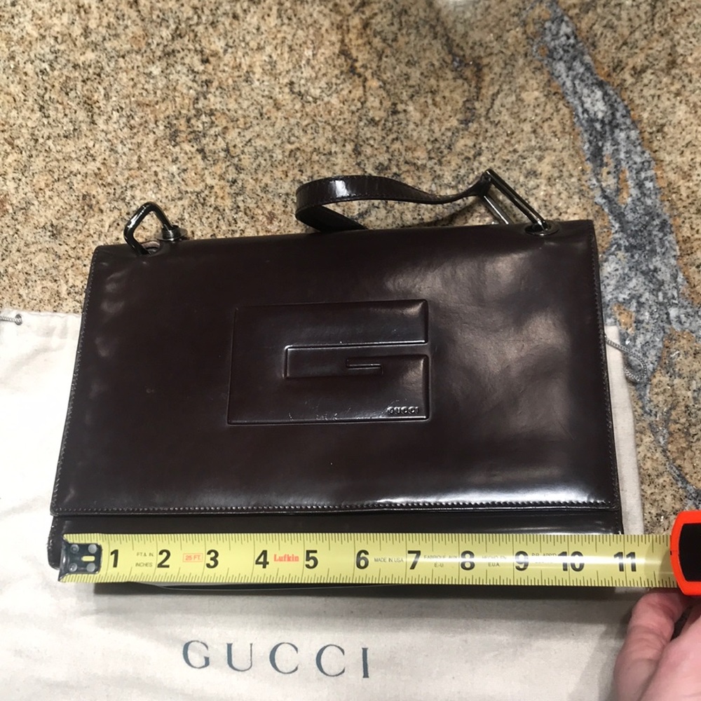 SOLDβΌοΈ Vintage Authentic Leather Gucci Bag - Picture 6 of 8