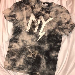 Topman acid wash NY tshirt