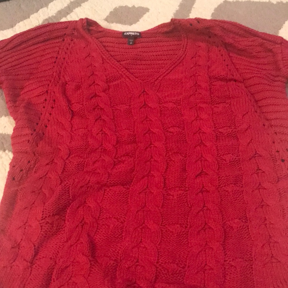 Express red sweater