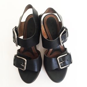 Marni Black Platform Buckle Sandals