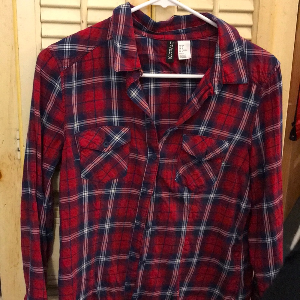 H&M red and blue flannel!