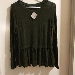Dark olive green top