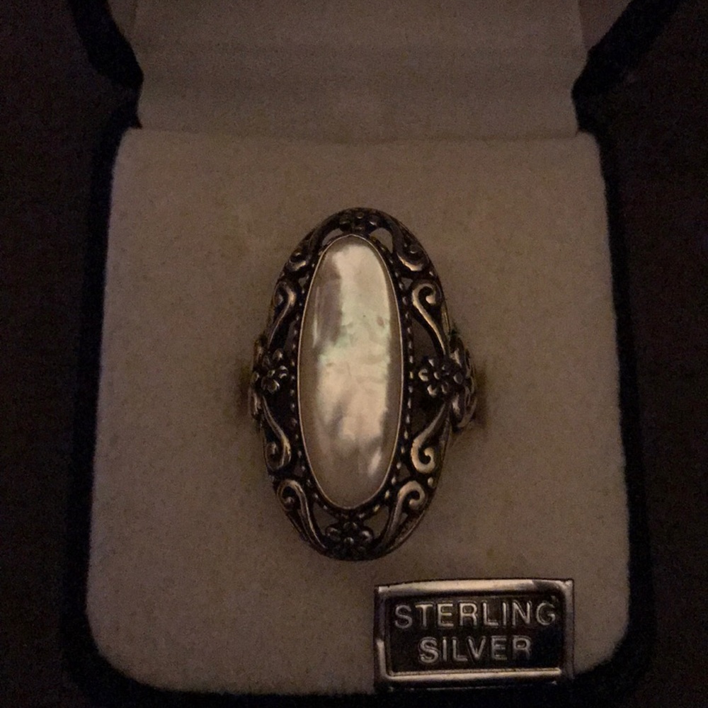 Beautiful Mother of Pearl Statement Ring