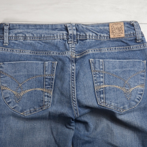 Paris Blues Women's Jeans Sz 9 Poem Embroided - Picture 6 of 8