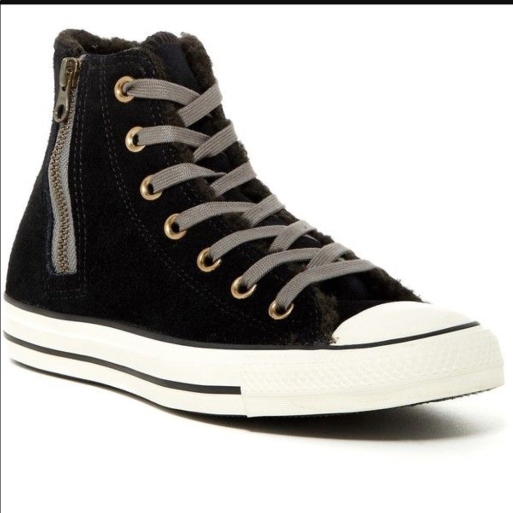 Fleece Lined Suede Converse Hi-Tops