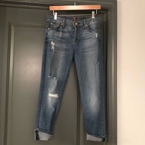 7 For All Mankind Josefina Skinny Boyfriend Jeans