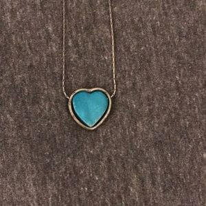 Vintage turquoise heart necklace