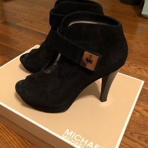 Michael Kors peep toe booties
