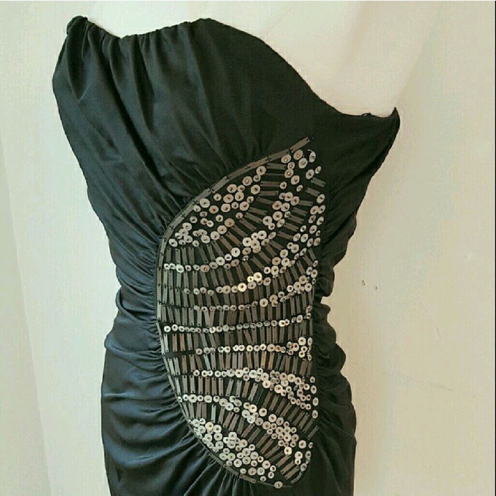 Aly Ro Black Strapless Dress Size 2