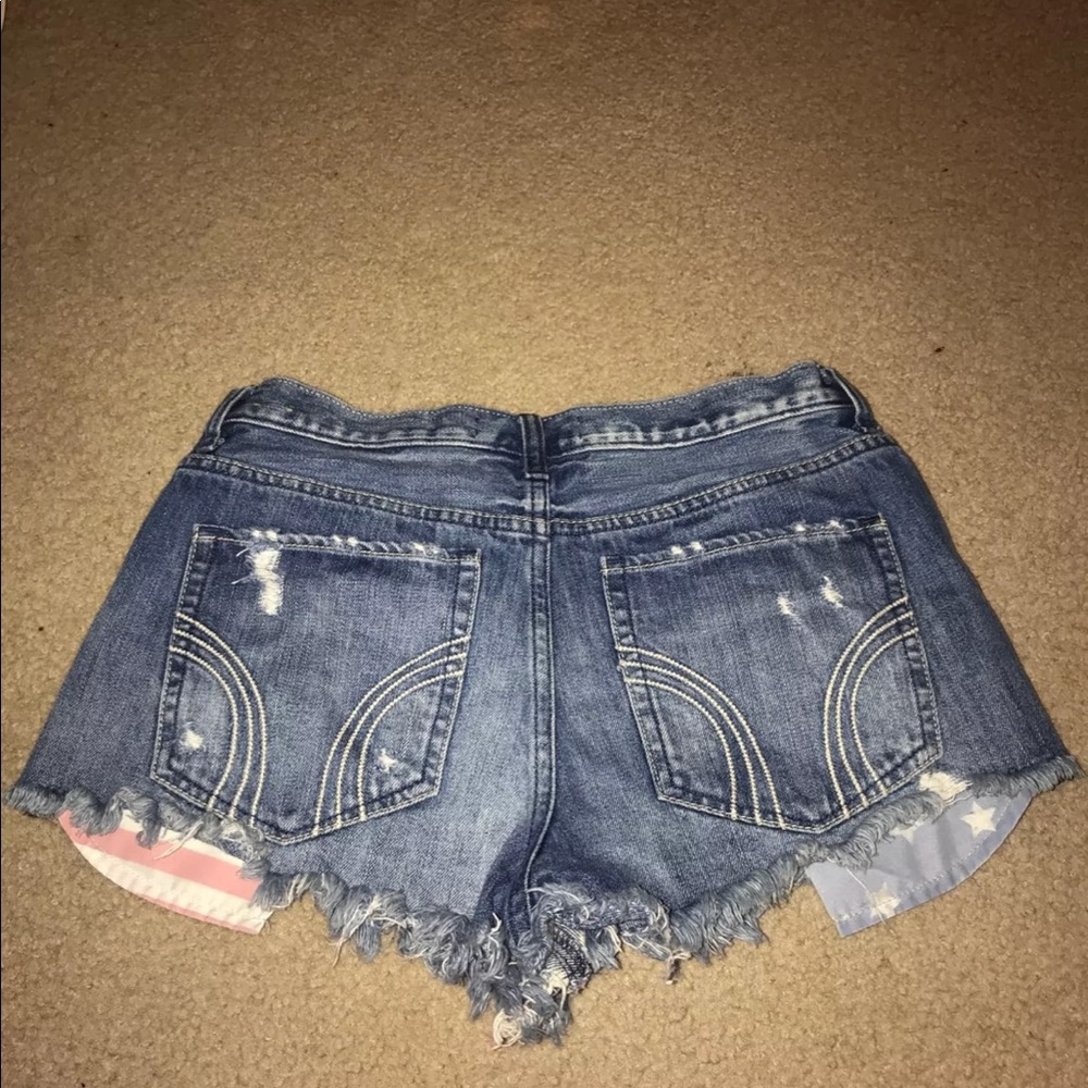 Hollister high waisted jean shorts