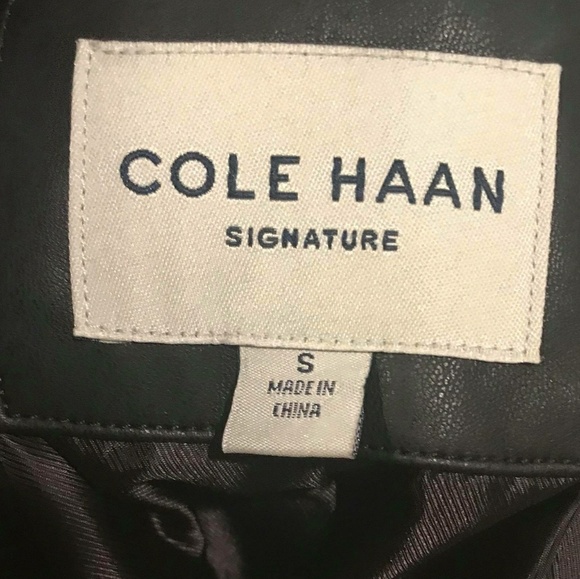 😍Cole Haan😍Quilted Faux Leather Moto Jacket💗 - Picture 4 of 5