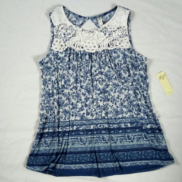 Tops - Sheer crochet tank top