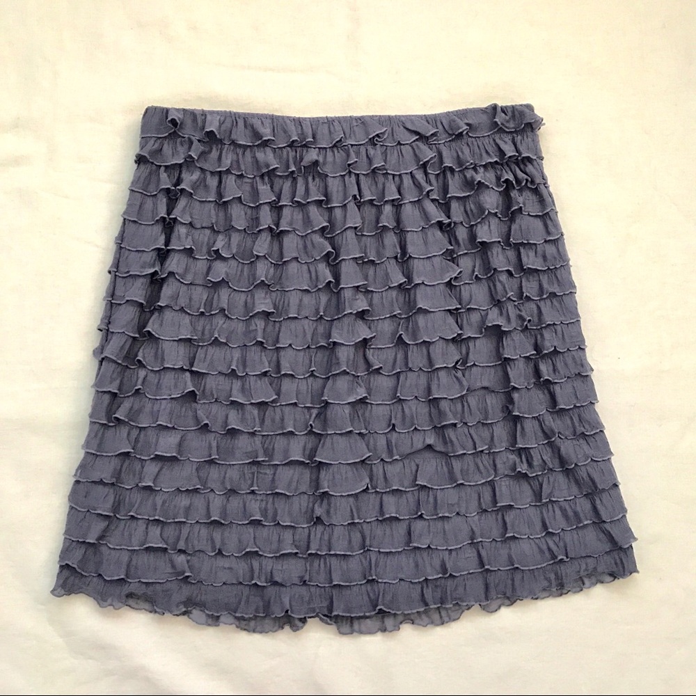 Purple Ruffle Tier Skirt NWOT